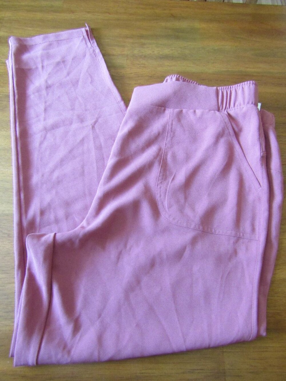 32 Degrees NWT Garnet Rouge Pull On Pocket Elastic Back Comfort Pant Large